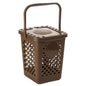 Ecoplast, Perforated Waste Bin for Separate Waste Collection, Book-Style Opening, Flexible and Non-Deformable, Resistant to All Temperatures, Indoor and Outdoor, Over 80% Recycled Plastic, Brown