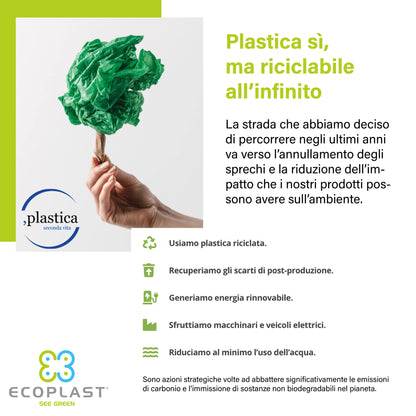 Pattumiera Ecoplast 35L Marrone Raccolta Differenziata Apertura a Libro