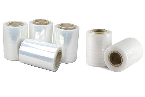 Lot de 6 rouleaux extensibles H.10 23 MY transparents GR.350 pour emballage