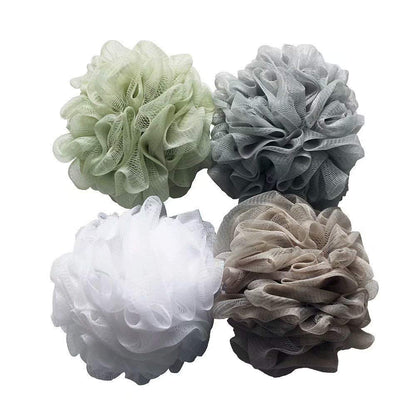 Spugne da Bagno Esfolianti a Rete - Set 8 Pezzi Pouf Doccia Colorati
