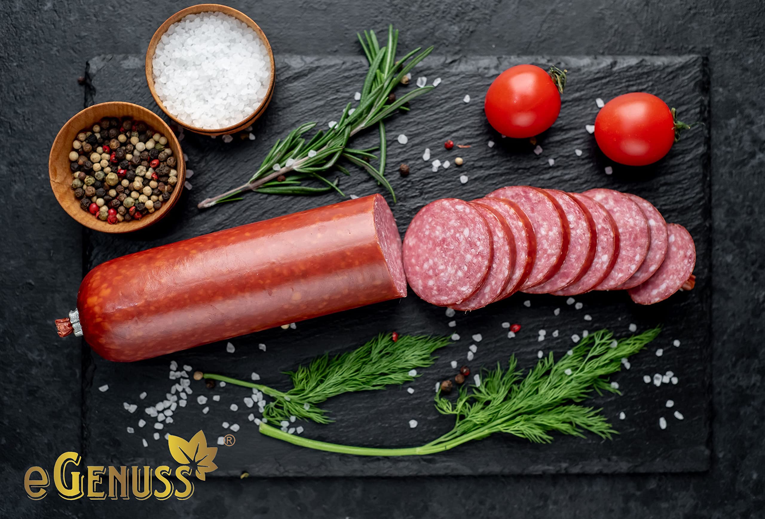 eGenuss Slate Stone Dinnerware Set, Professional Dessert Serving Trays for Restaurants