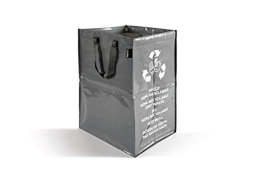 Conteneur de collecte recyclable - 30 x 38 x h. 55 cm - 1 pièce - SEC, NON RECYCLABLE