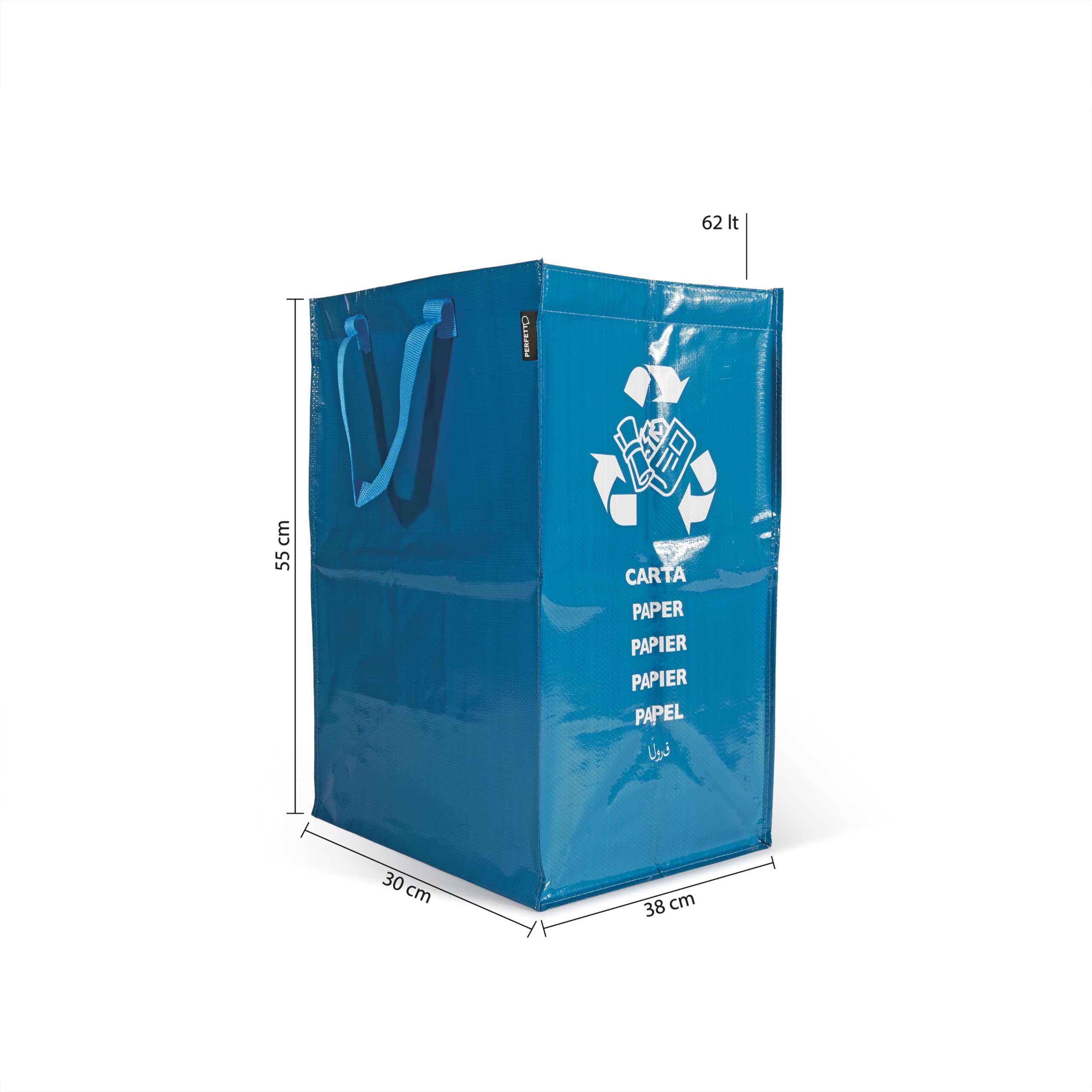 Contenitore Raccolta Differenziata 62L Ricicla Bag Maniglie