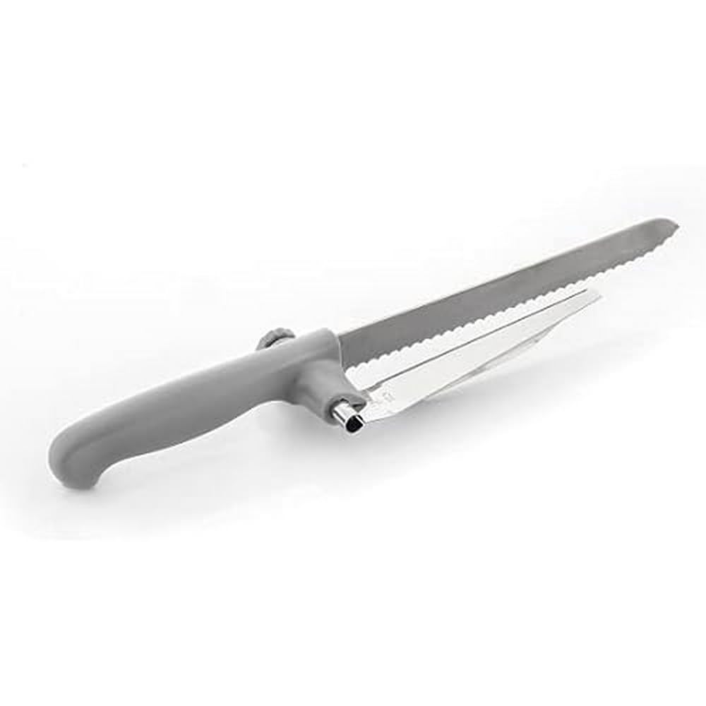 Coltello per Pane con Guida di Taglio Regolabile Kutway, Lama in Acciaio Inossidabile, Manico Ergonomico, Guida Regolabile, Design Originale e Pratico, Base Antiscivolo.