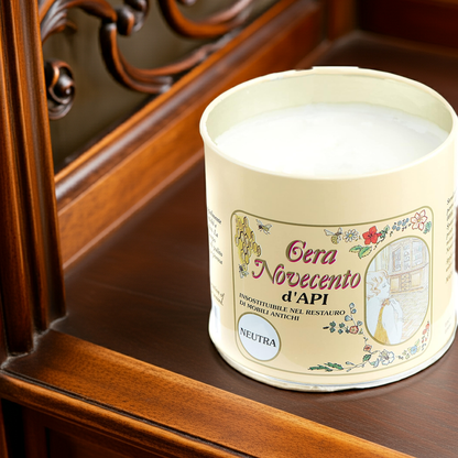Cera d'Api NOVECENTO per Mobili Legno - Lucidante Naturale Restauro Antichi