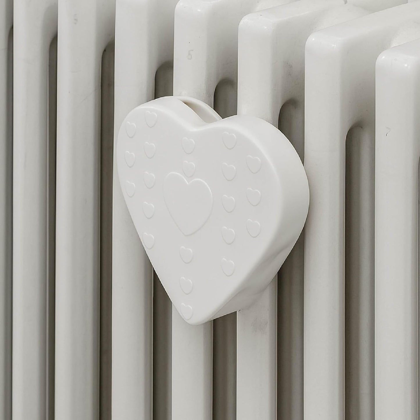 Set 3 Umidificatori per Termosifoni in Ceramica - Design  Cuori - Evaporatore Acqua Radiatore