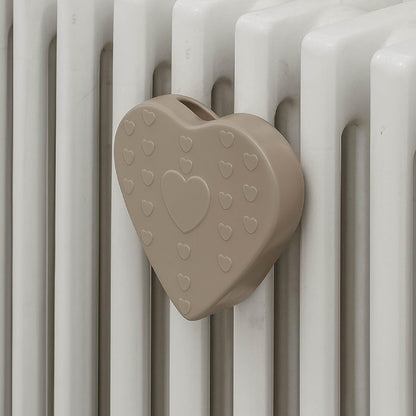 Set 3 Umidificatori per Termosifoni in Ceramica - Design  Cuori - Evaporatore Acqua Radiatore