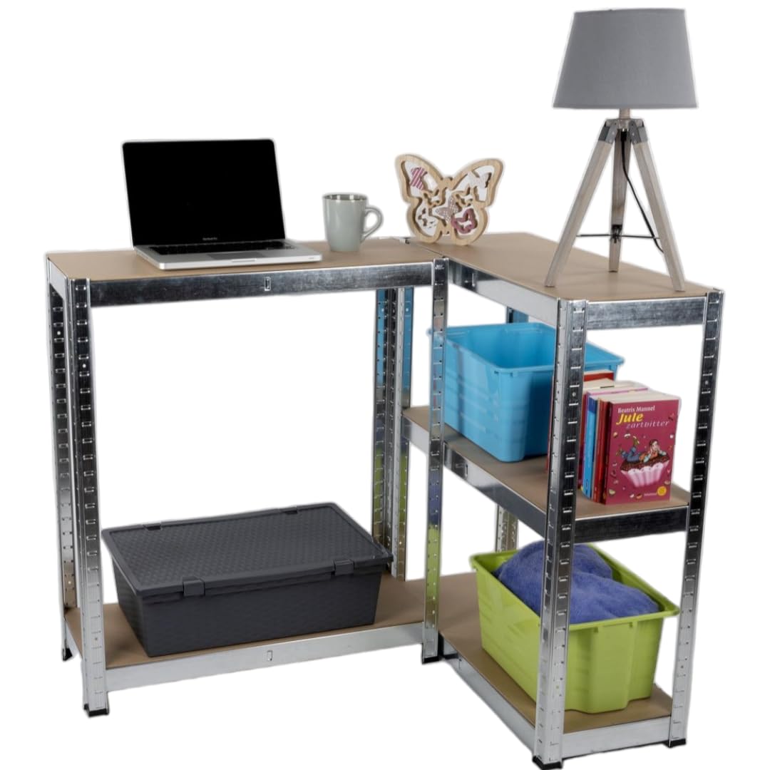 Scaffale Metallico 5 Ripiani 75x30x170cm Portata 750kg - Alpina Heavy Duty