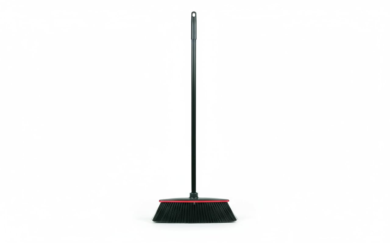 Scopa Professionale con Manico Setole Morbide - Pulizia Pavimenti Delicati