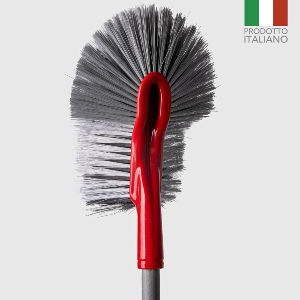 La Briantina Mondex Universal Spider Sweeper, Dust Catcher for Cobwebs with Long, Thick Bristles, Handle Not Included, Multicolored