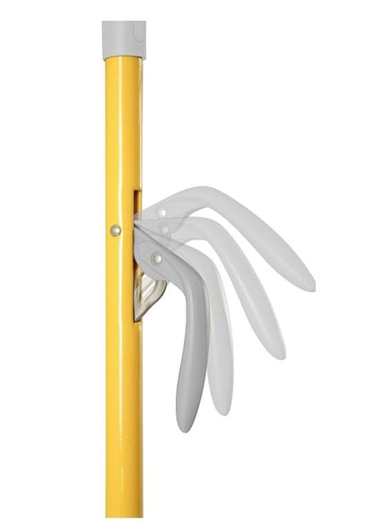 Spazzolone Lavapavimenti con Sistema a Leva, Spugna Ultra Assorbente cm.28, Ferro Verniciato Giallo, per Tutti i Tipi di Pavimento + 1 Ricambio Incluso