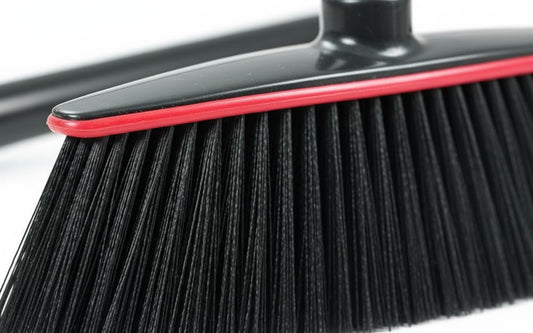 Scopa Professionale con Manico Setole Morbide - Pulizia Pavimenti Delicati