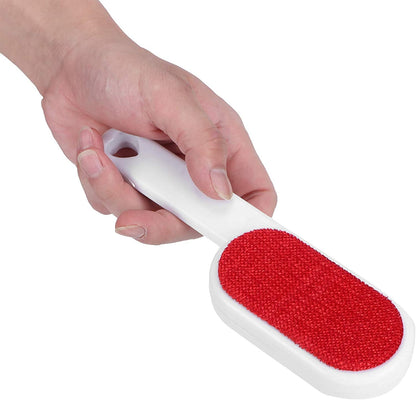 SET 2 SPAZZOLE VELLUTO DOPPIO SENSO D'USO PER TESSUTI,IN PLASTICA BIANCA