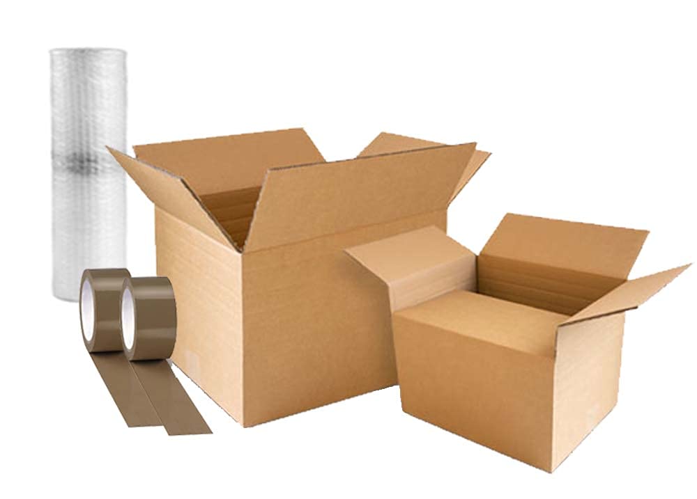 Fercasashop - Apartment moving kit with 20 cardboard boxes and packing accessories