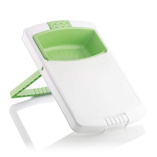 Tagliere Allungabile 3 in 1 con Vassoio, Scolapasta e Contenitore Estraibile, Design Moderno, Multifunzione, Adattabile, Polipropilene, Multicolore