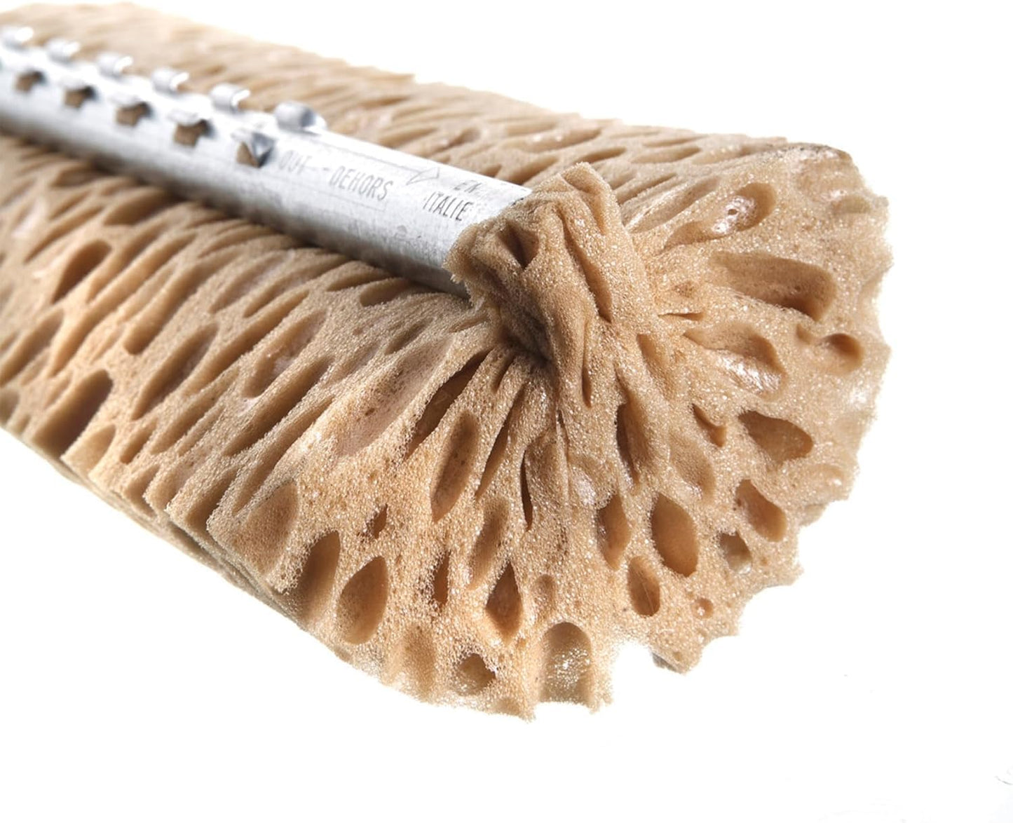 Spazzolone Lavapavimenti con Sistema a Leva, Spugna Ultra Assorbente cm.28, Ferro Verniciato Giallo, per Tutti i Tipi di Pavimento + 1 Ricambio Incluso