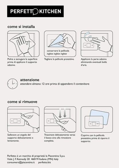 Pattumiera Umido da Appendere 5L Gino - Bidone Organico Cucina con Coperchio