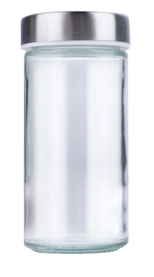 Portaspezie Girevole 360° Alpina 12 Barattoli - Organizer Spezie Acciaio Inox Ø19cm