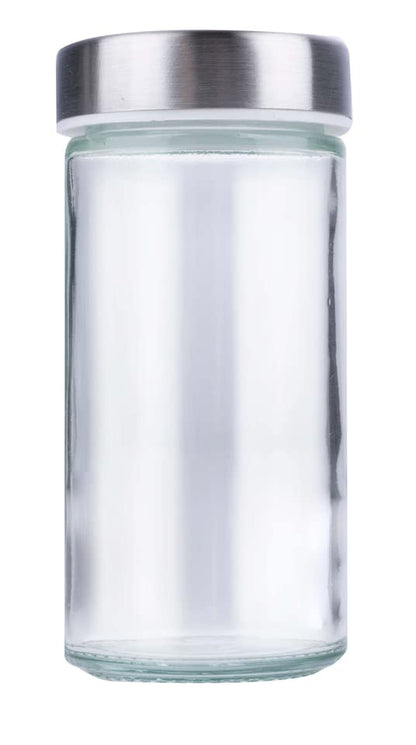 Portaspezie Girevole 360° Alpina 12 Barattoli - Organizer Spezie Acciaio Inox Ø19cm