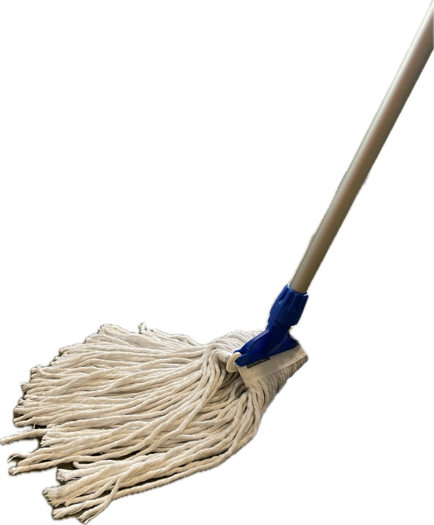 kit 3 pz ricambio mop cotone professionale a fascia gr. 350 + 1 pinza per mop Bianco