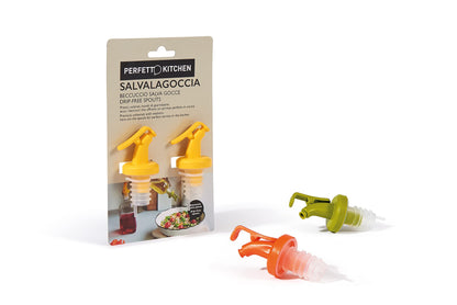 Tappo Salvagoccia per Olio e Aceto - Set 2 Pezzi Multicolore Perfetto