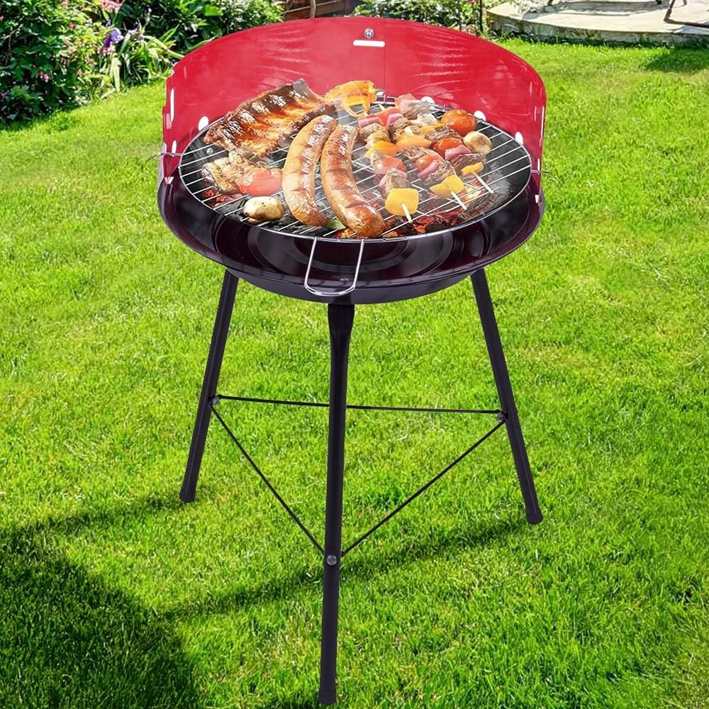 Metal BBQ Grill with Windshield Ø