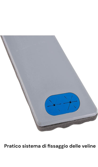 FERCASASHOP Scopa Spazzolone Pulipavimento Catturapolvere Professionale Industriale, 60x9cm, Spugna