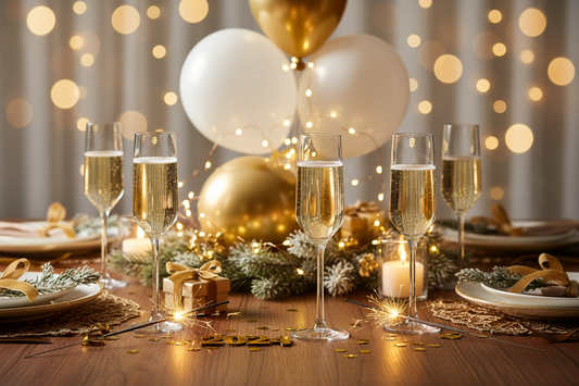 Festa di Capodanno con champagne
