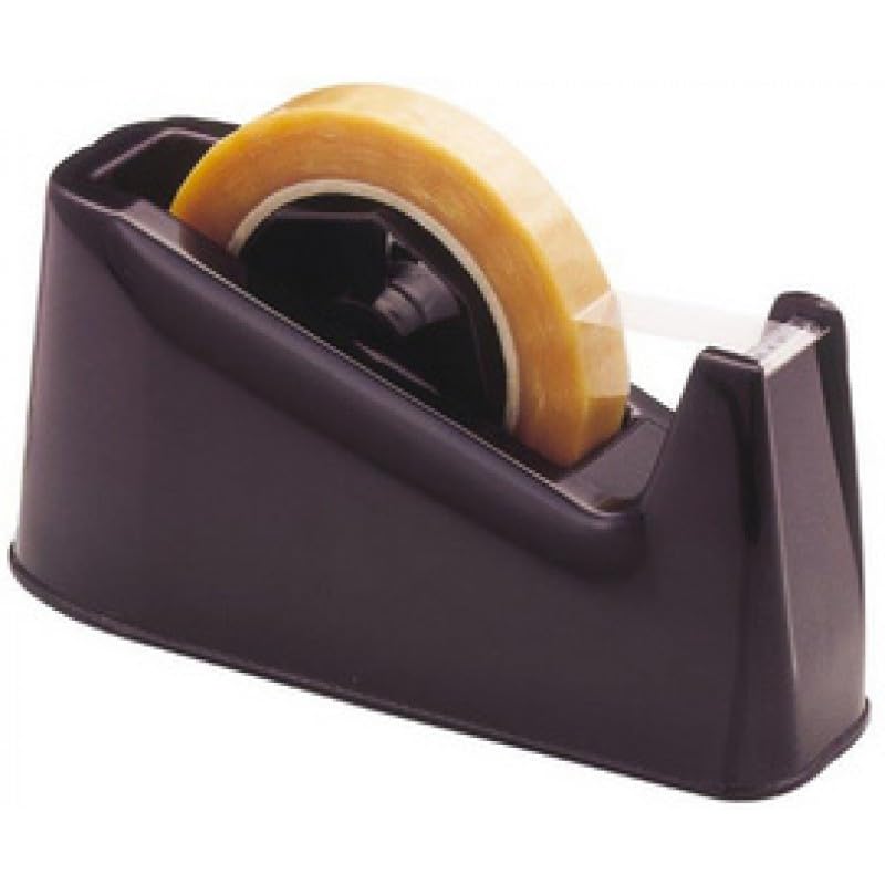 Dispenser per Nastro Adesivo da banco - Per nastri da 19mm x 66mt - Tendinastro Imballaggio in plastica con base appesantita