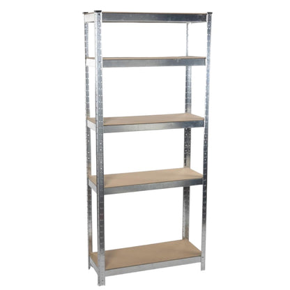 Scaffale Metallico 5 Ripiani 75x30x170cm Portata 750kg - Alpina Heavy Duty