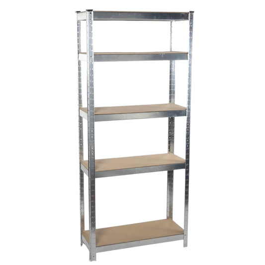 Scaffale Metallico 5 Ripiani 75x30x170cm Portata 750kg - Alpina Heavy Duty