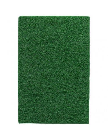 24 Fibra Pulizia Abrasiva Sintetica Professionale Verde Cm.15x30, Formato XXL