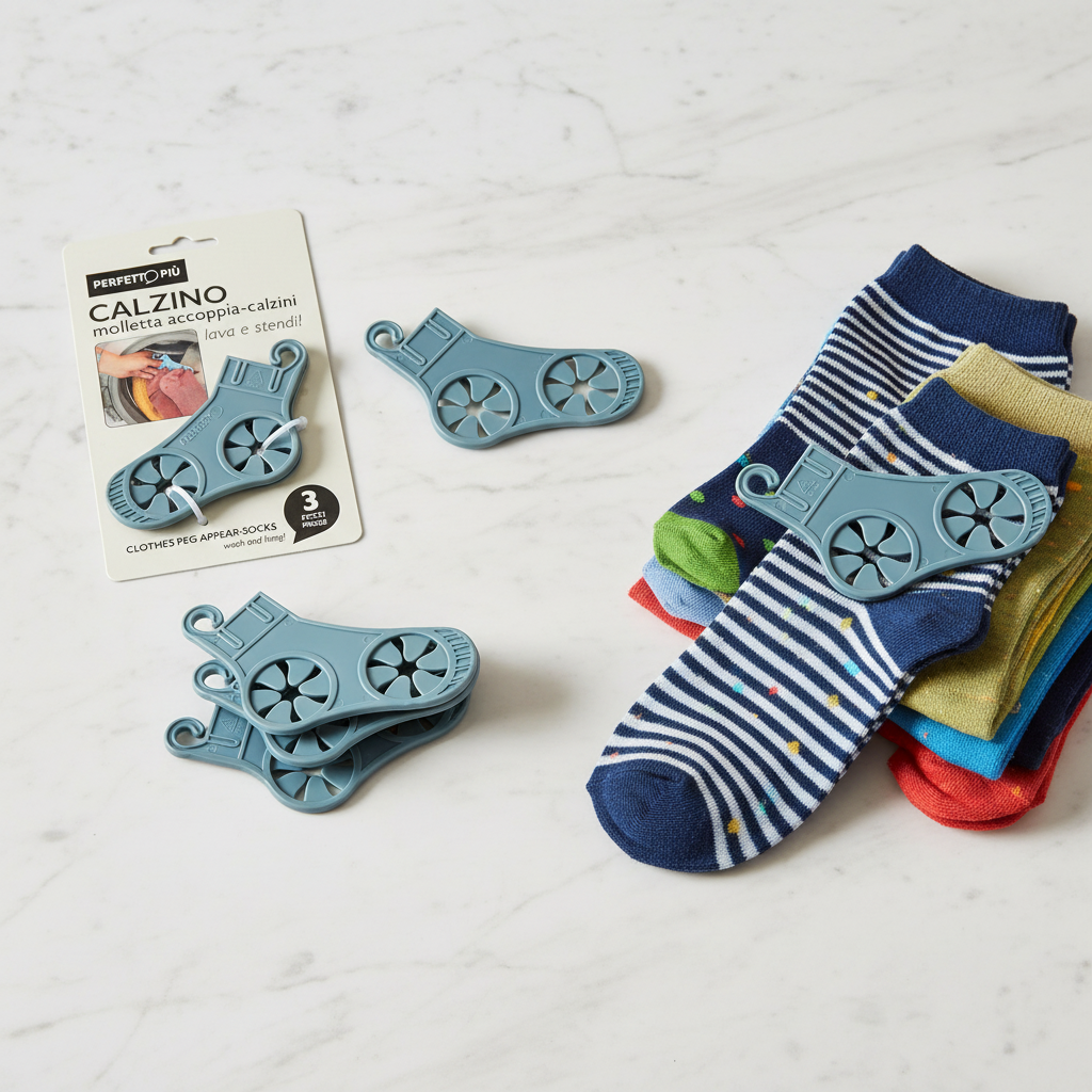 Flat lay calzino social