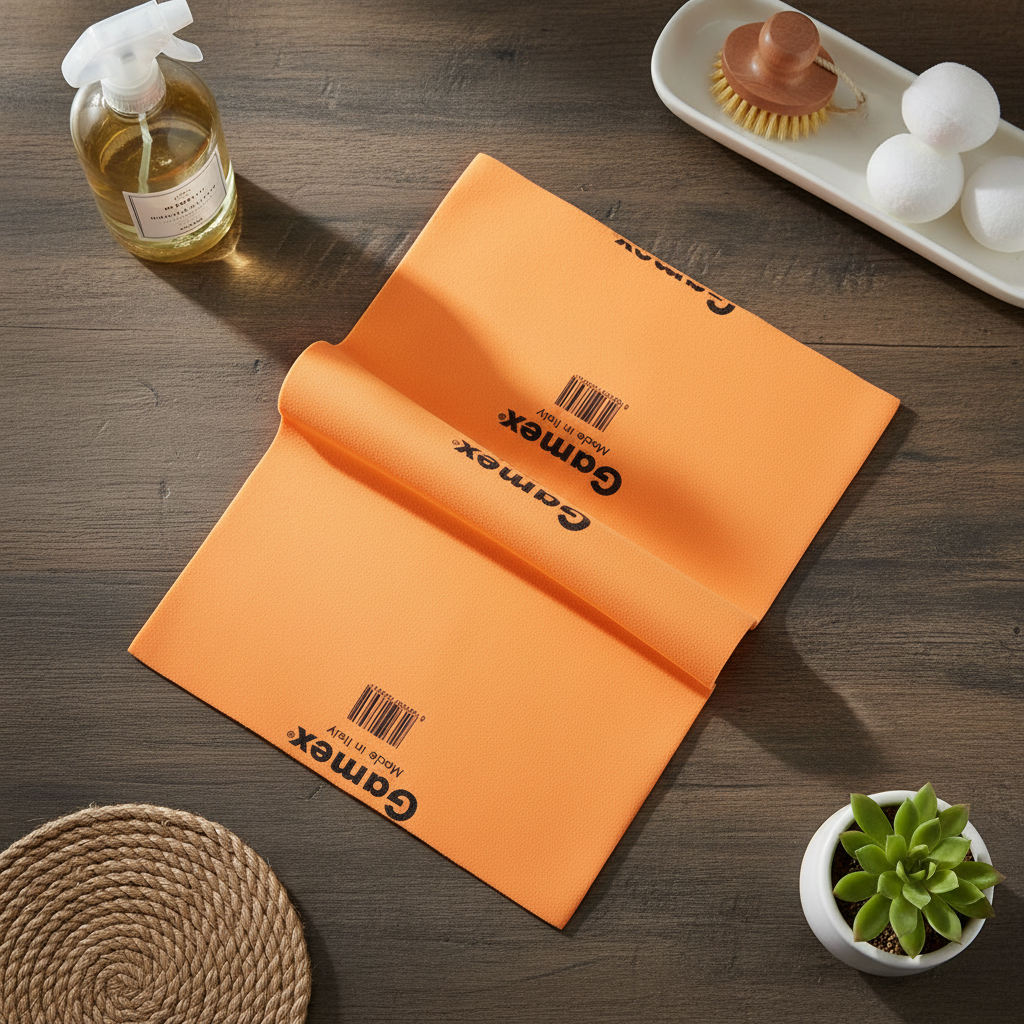 Flat-lay panno arancione