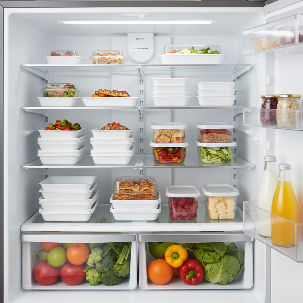 Frigorifero organizzato