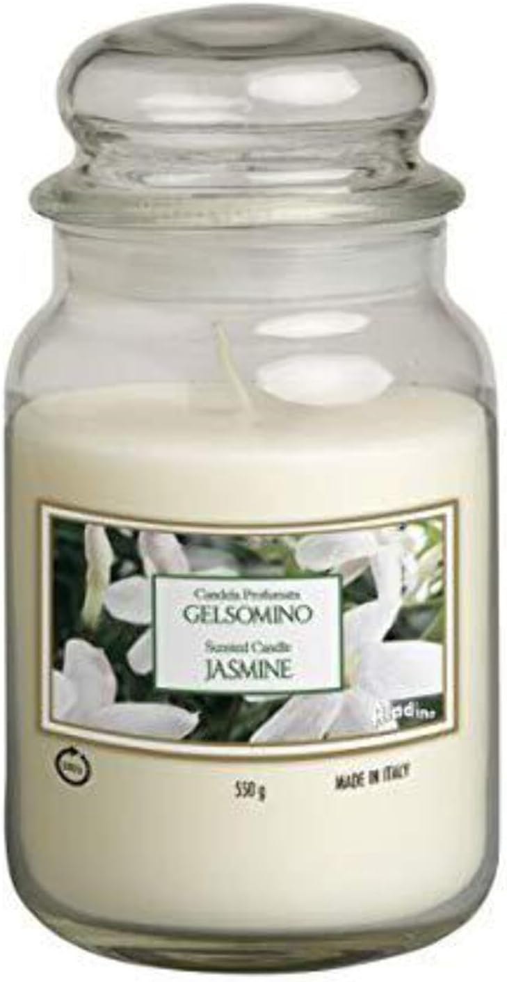 Candela Profumata in Giara di Vetro 550g - Fragranze Naturali per Casa e Relax