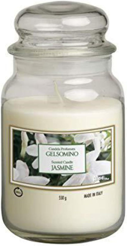 Candela Profumata in Giara di Vetro 550g - Fragranze Naturali per Casa e Relax