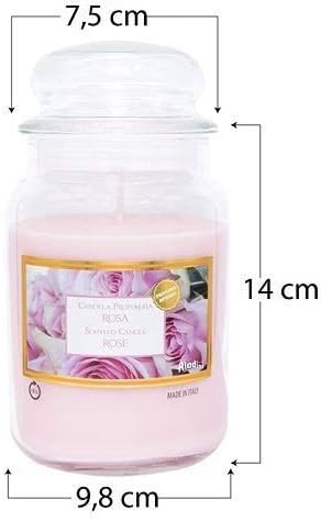 Candela Profumata in Giara di Vetro 550g - Fragranze Naturali per Casa e Relax