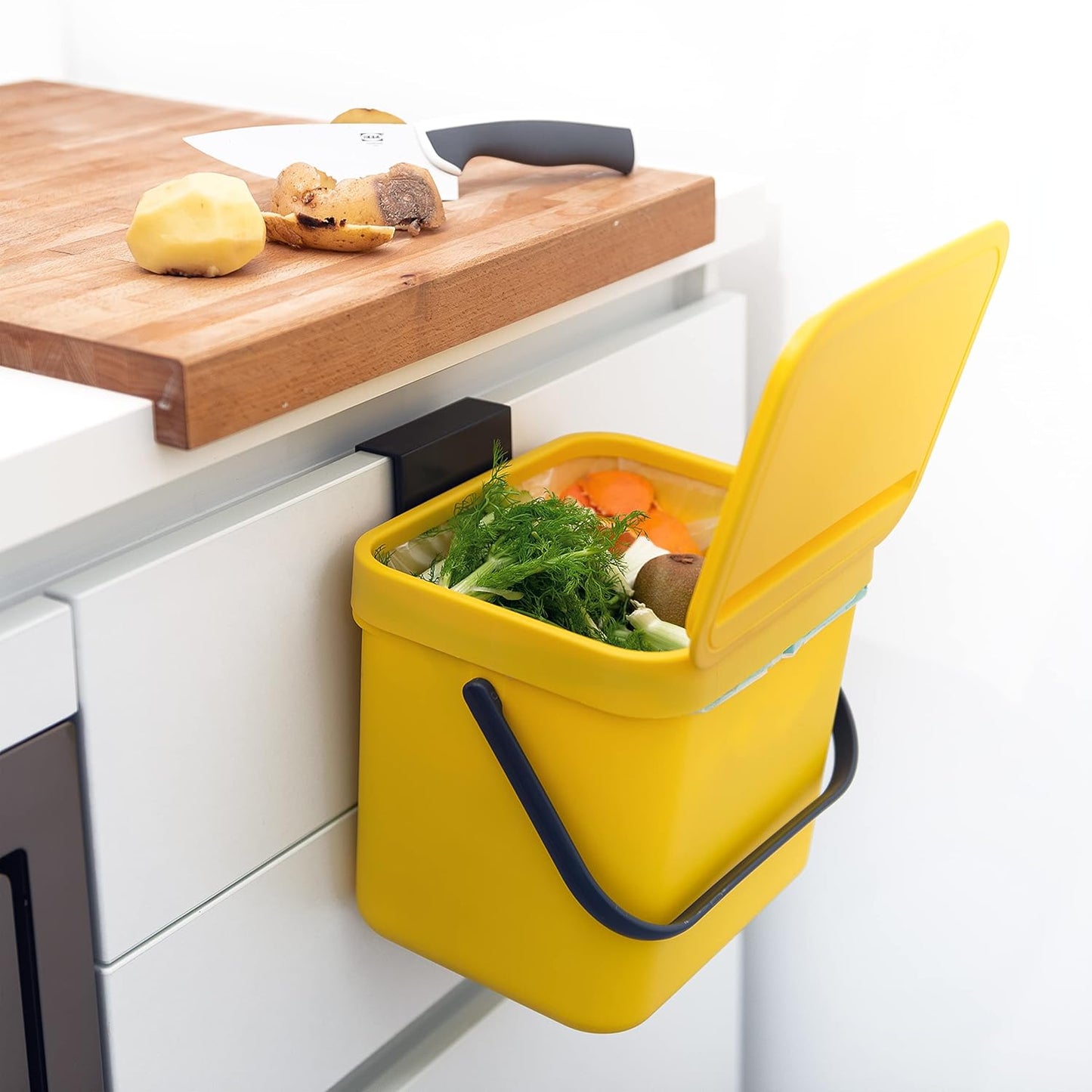 Perfect HANGING WASTE BIN FOR WET ORGANIC WASTE - GINO collection - 7 litres - 2 colours