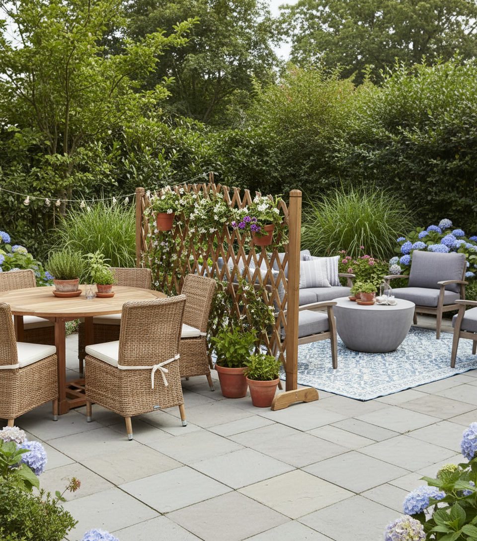 Grigliato divide zona pranzo da lounge