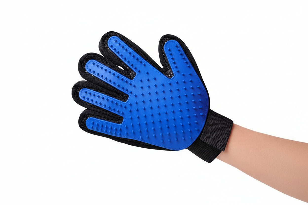 Guanti Rimuovi Peli per Cani e Gatti - Spazzola e Massaggio 2 in 1