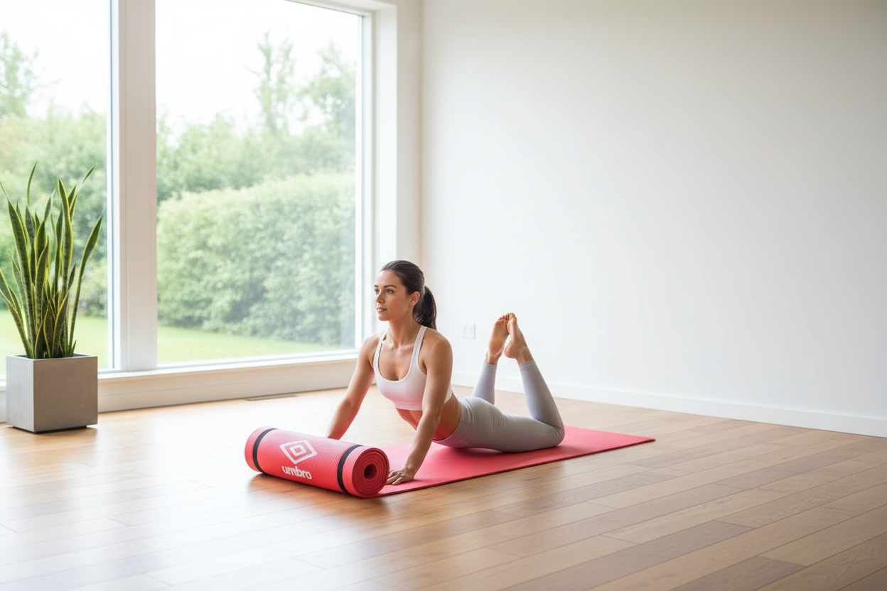 Home gym yoga mat