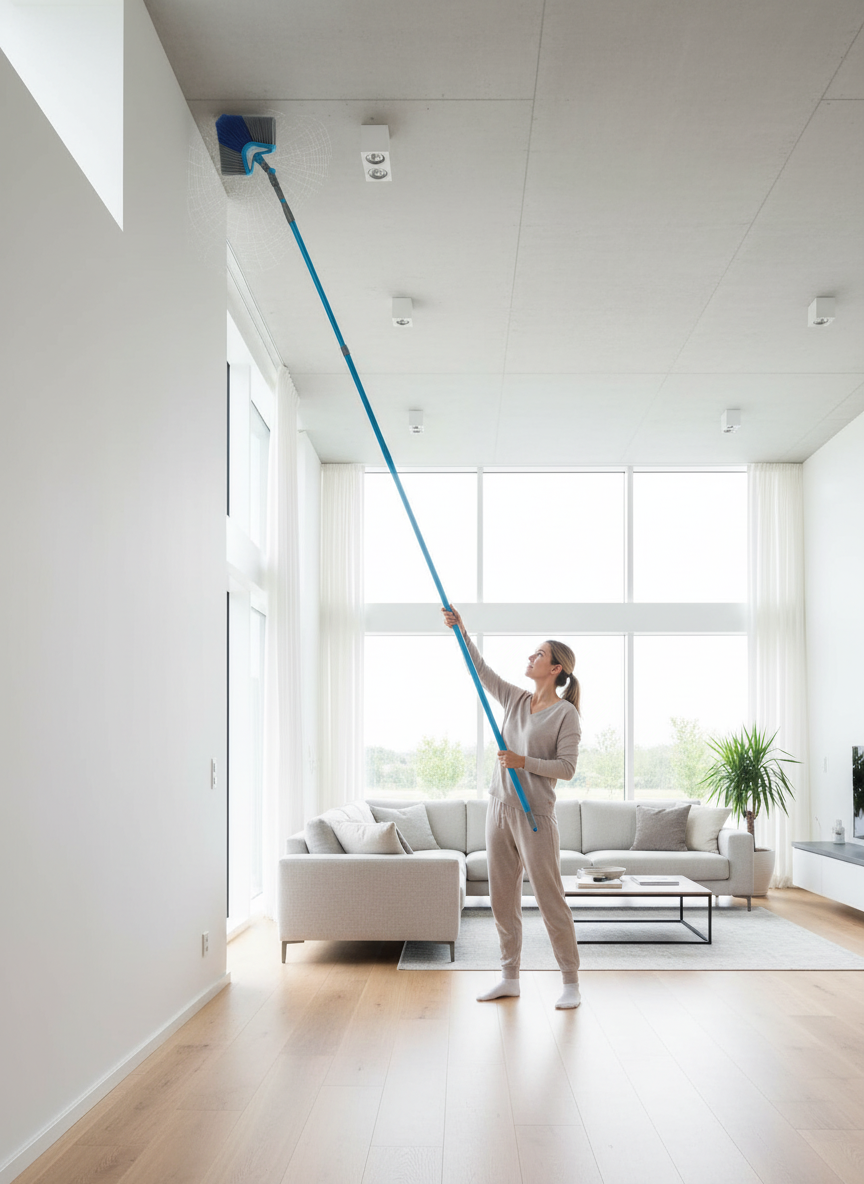 Arrow Web Remover with 3m Extendable Handle