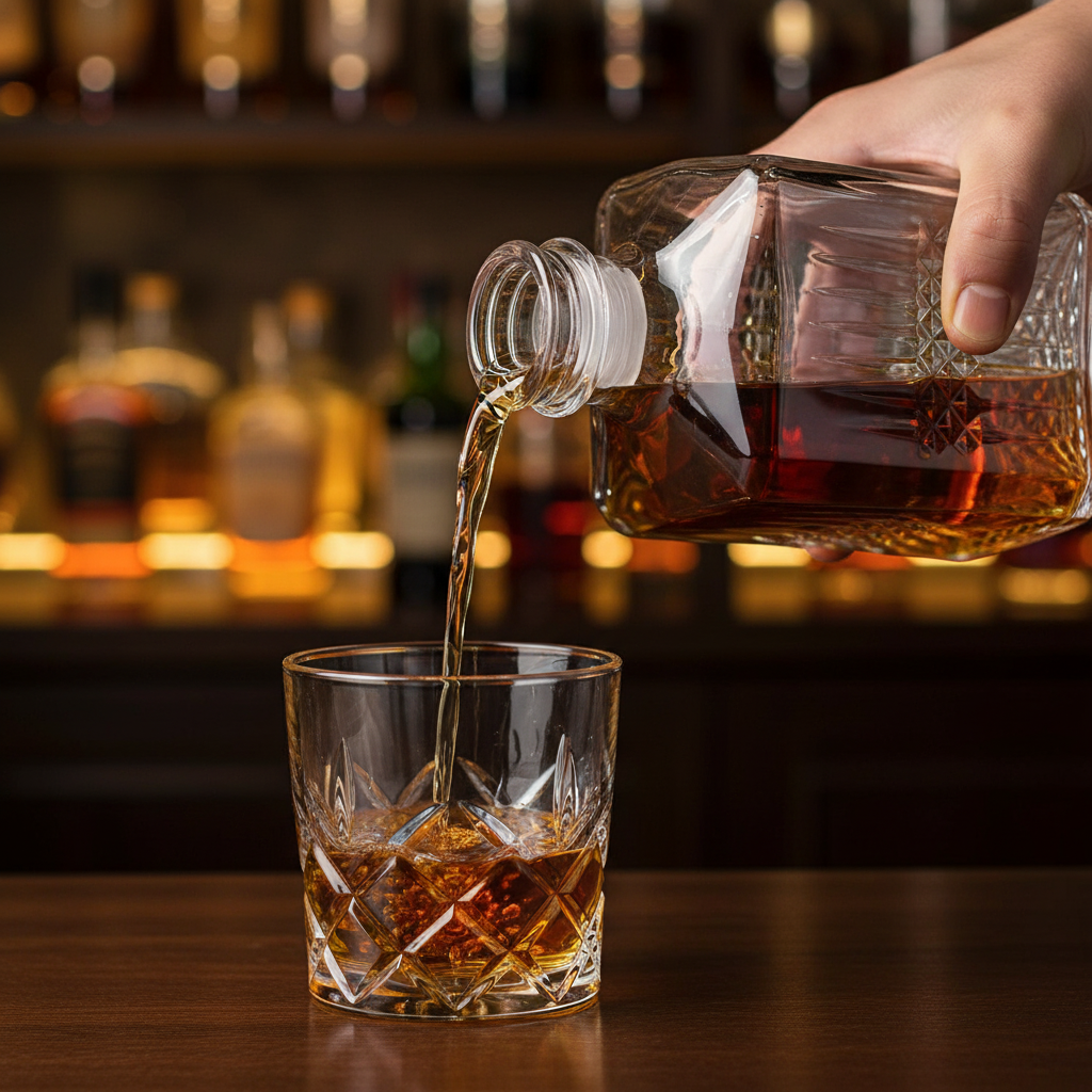 Servizio whisky da decanter cristallo