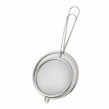 Set 2 Colini Alpina in Acciaio Inox - Setacci per Farina e Zucchero a Velo