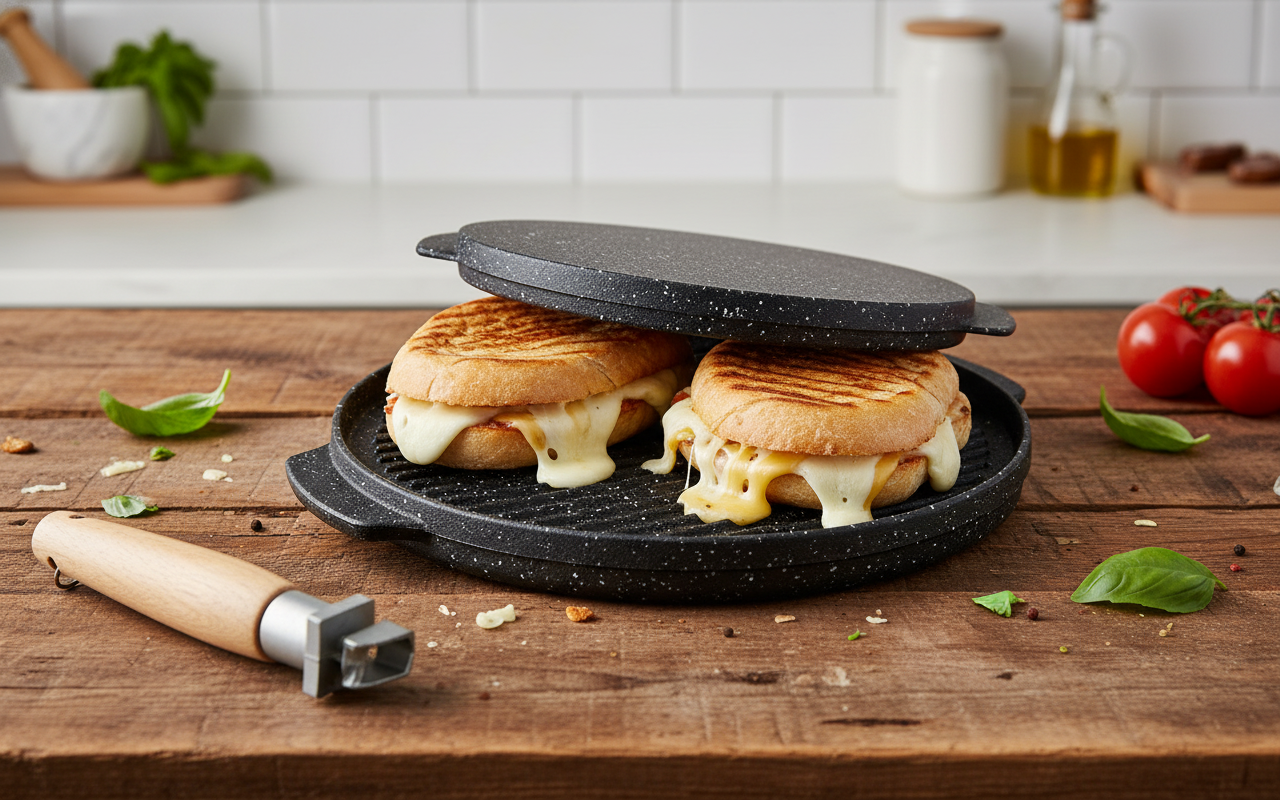 Panini grigliati - Manico estraibile visibile