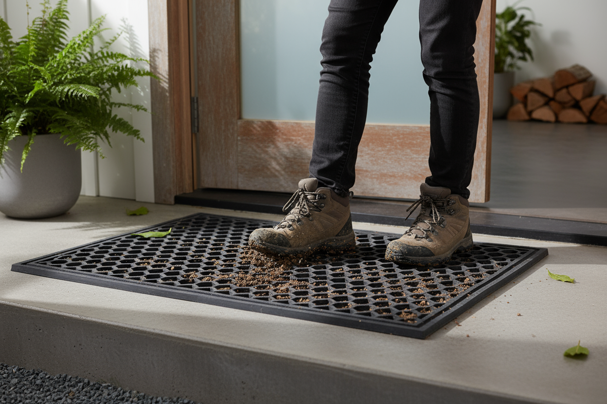 Zerbino Gomma Nido d'Ape 40x70cm Antiscivolo