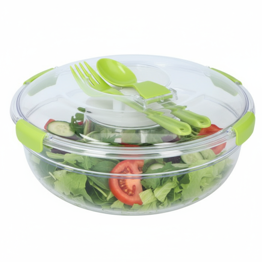 Insalatiera Alpina con Posate e Coperchio - Set 3 Pezzi