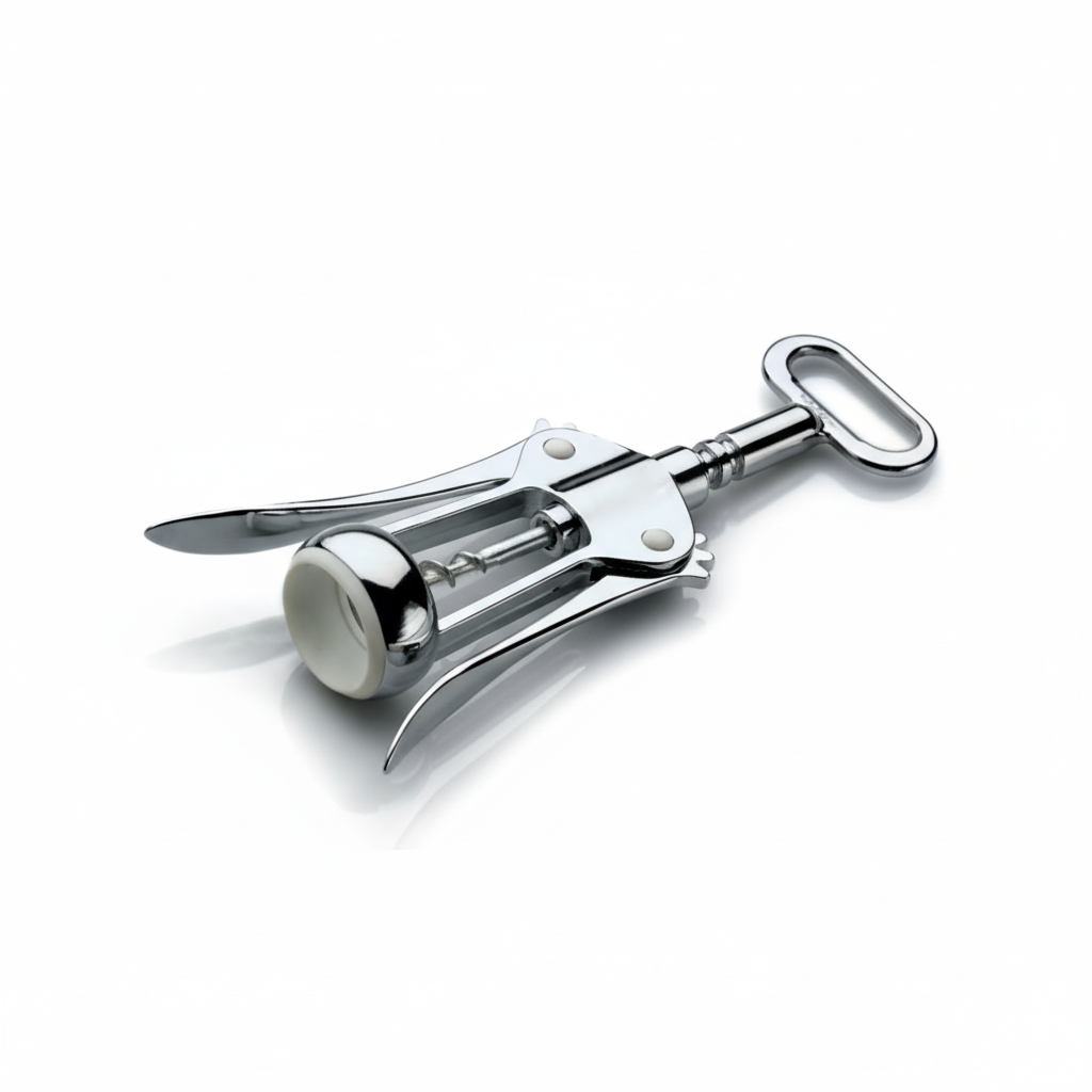 Cavatappi a leva professionale in acciaio inox cromato per sommelier