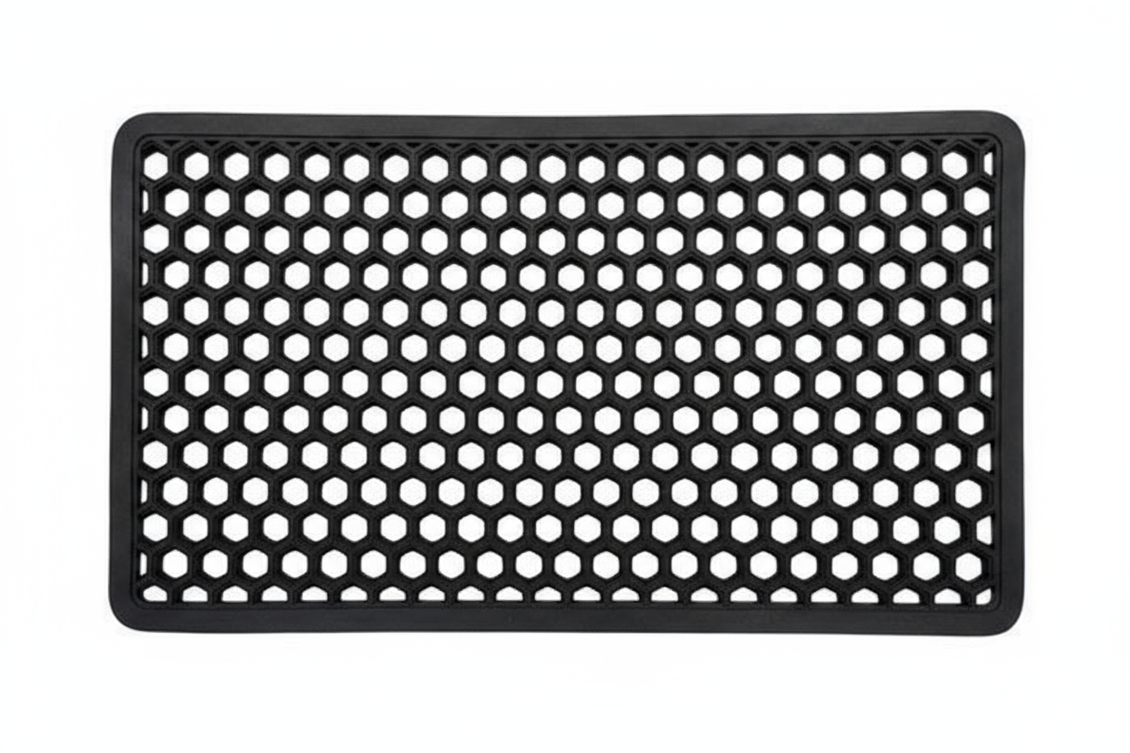 Zerbino in Gomma Naturale Trama Nido d'Ape - 40x70 cm - Antiscivolo